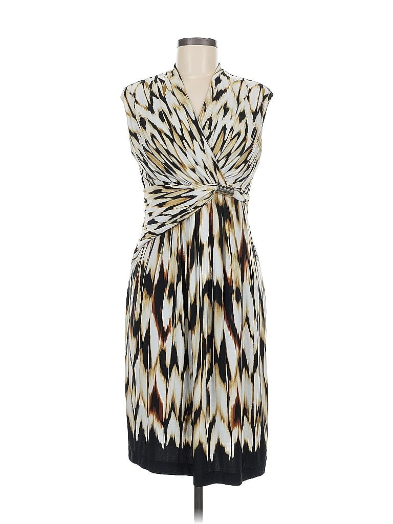 Pre-owned Roz & Ali Cocktail Dress In Brown