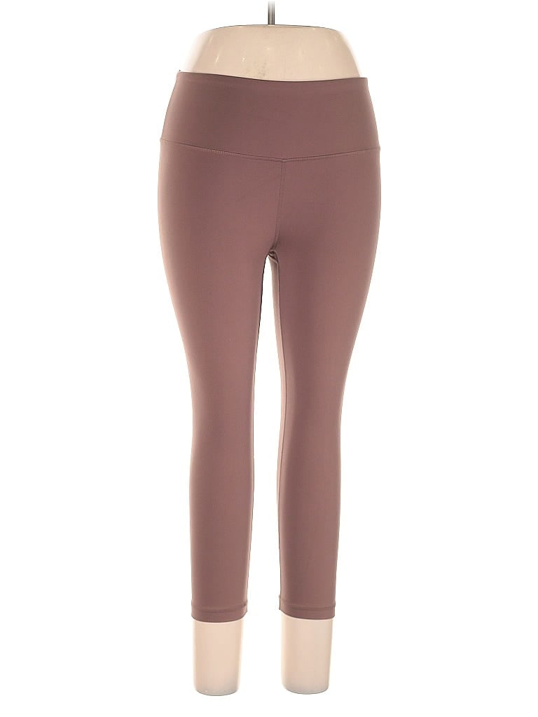 Pre-owned Yogalicious Active Pants In Brown