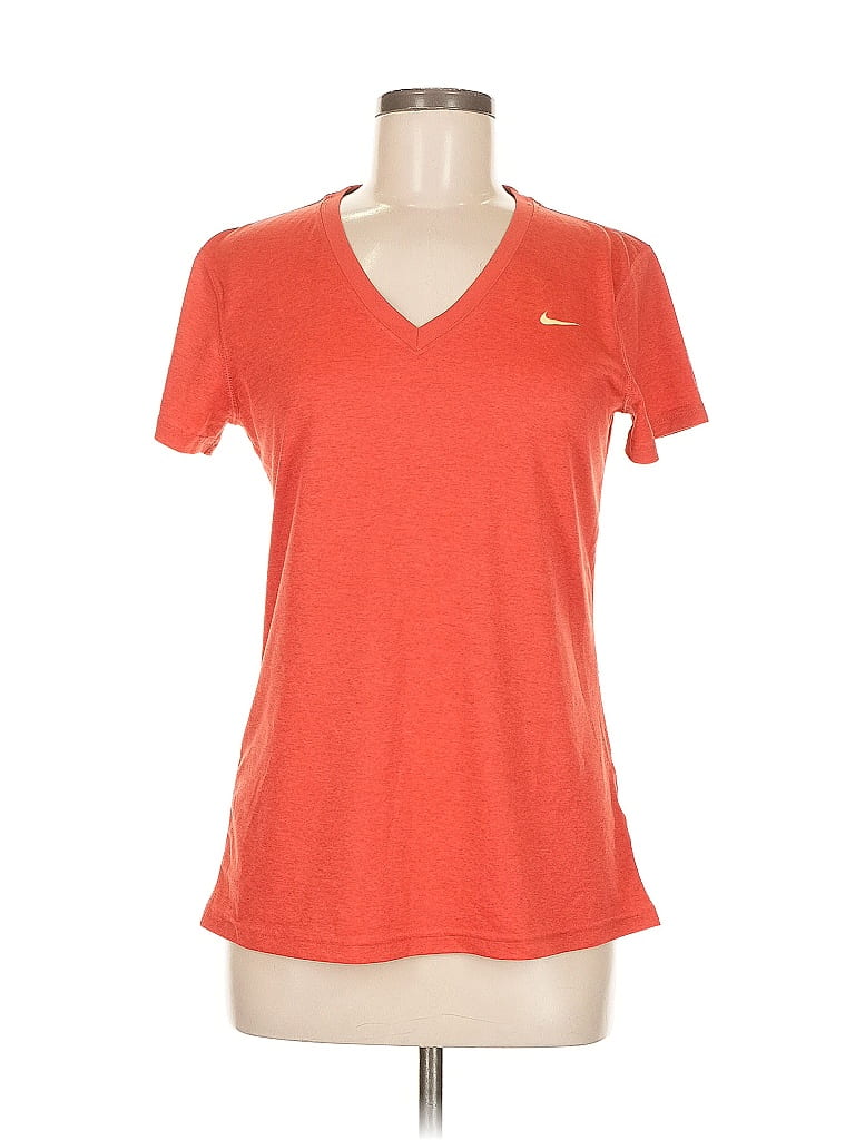 Pre-owned Nike Active T-shirt In Orange