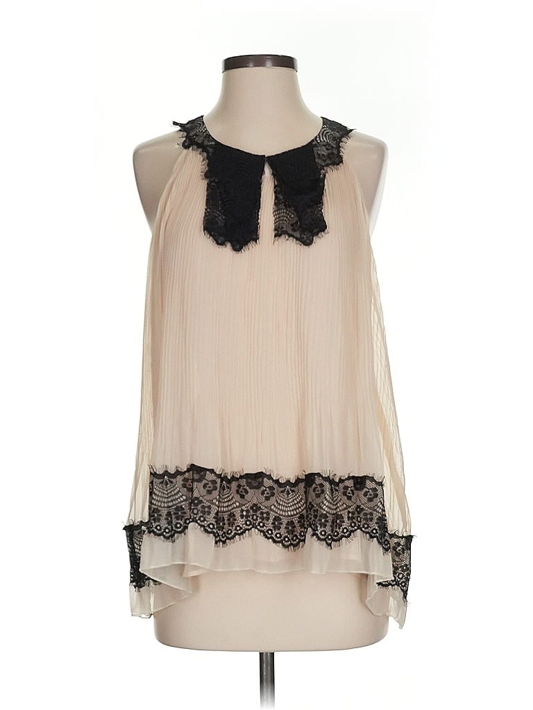 HAZEL Pre-owned Sleeveless Blouse In White