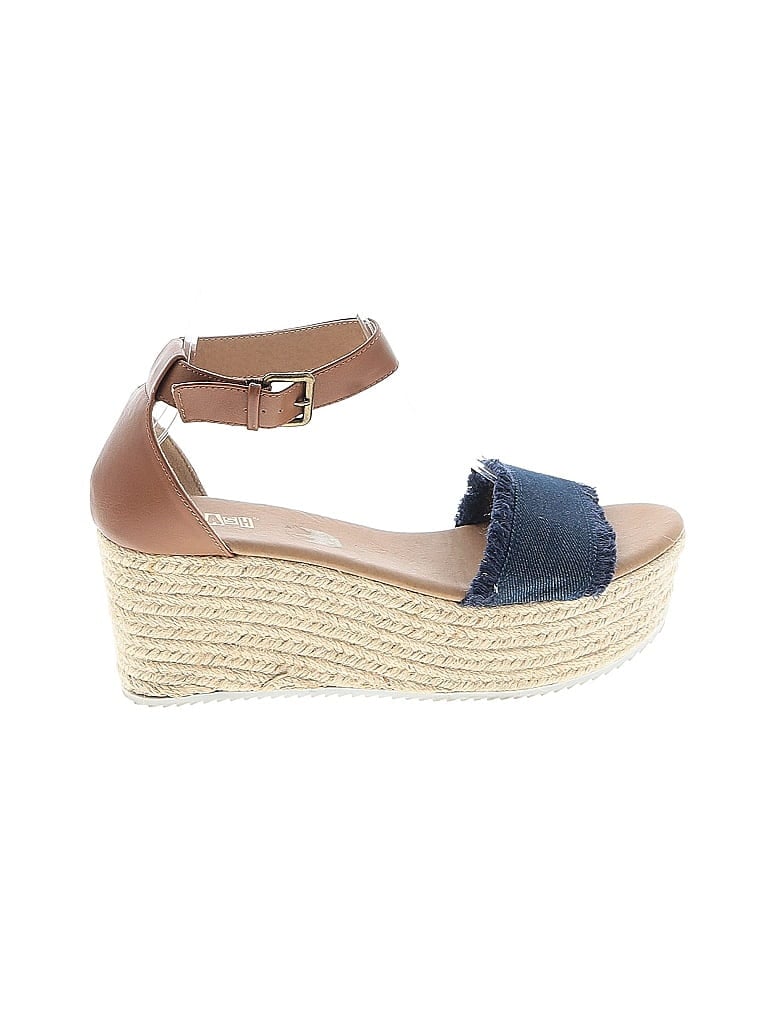 Pre-owned Brash Wedges In Blue