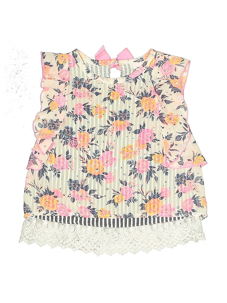 Pre-owned Little Lass Kids' Sleeveless Blouse In Pink