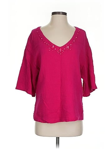 JM Collection 3/4 Sleeve Blouse (view 1)