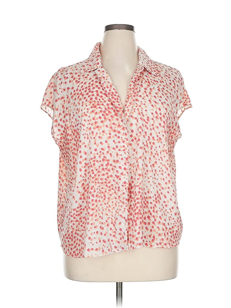 WORTHINGTON Pre-owned Short Sleeve Blouse In Pink