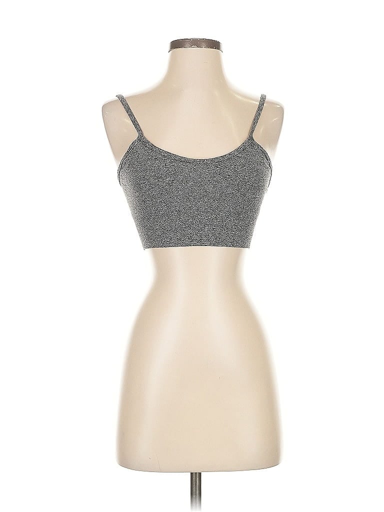 UNBRANDED Pre-owned Tank Top Gray Strapless Neckline Tops