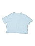 No Comment 100% Cotton Solid Blue Short Sleeve Button-Down Shirt Size 14 - photo 2