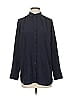 Uniqlo 100% Polyester Solid Black Long Sleeve Blouse Size XS - photo 1