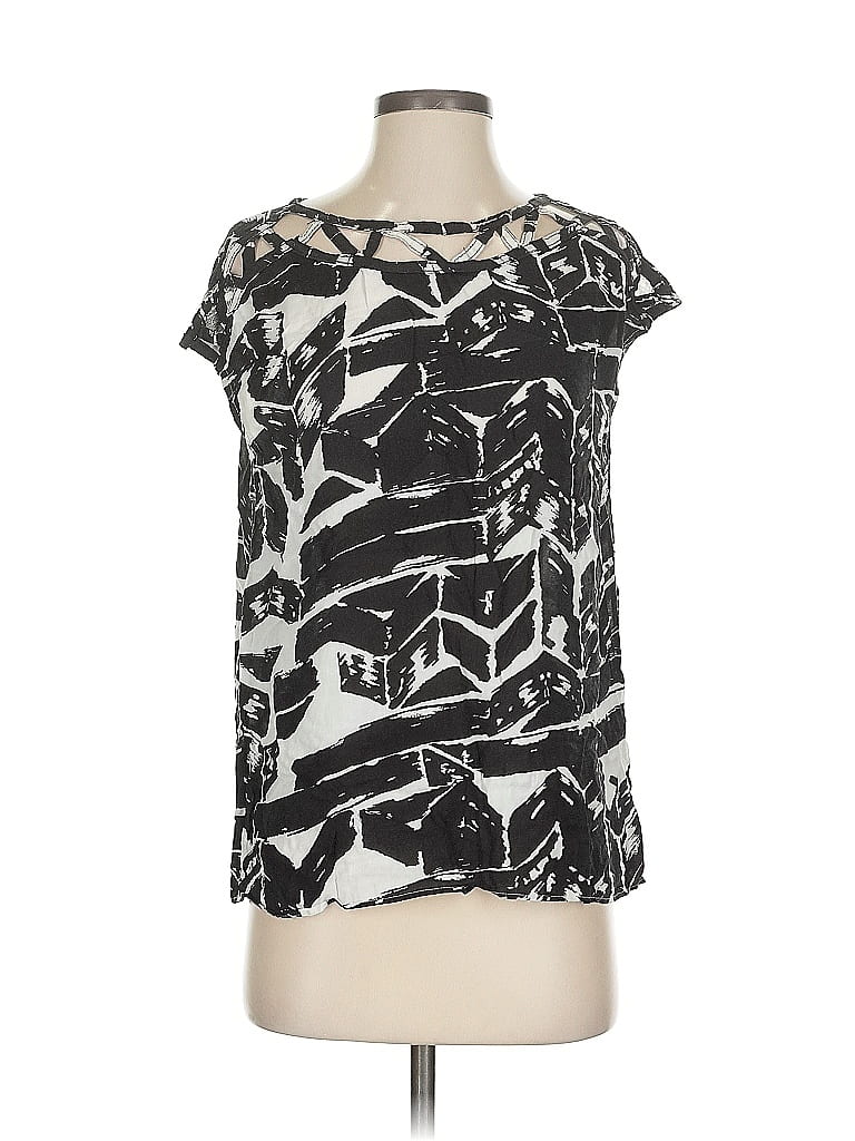 ELLA MOSS Pre-owned Short Sleeve Blouse In Black