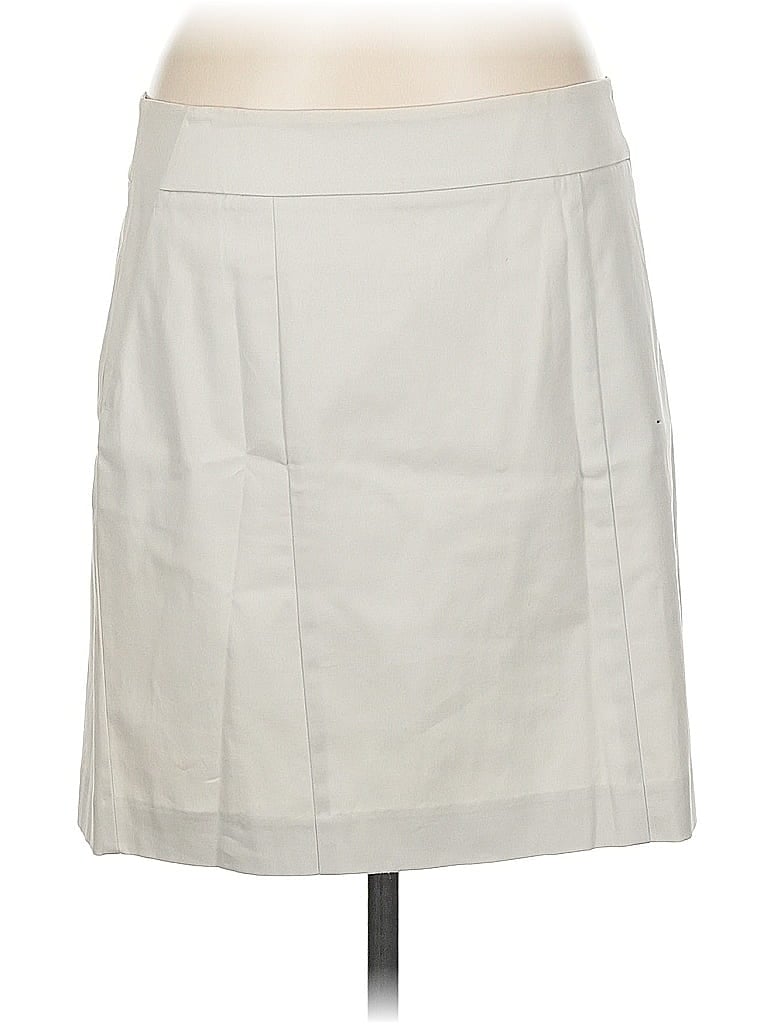 Pre-owned Ann Taylor Casual Skirt In White