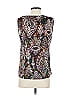 Kasper 100% Polyester Brown Sleeveless Blouse Size S - photo 2