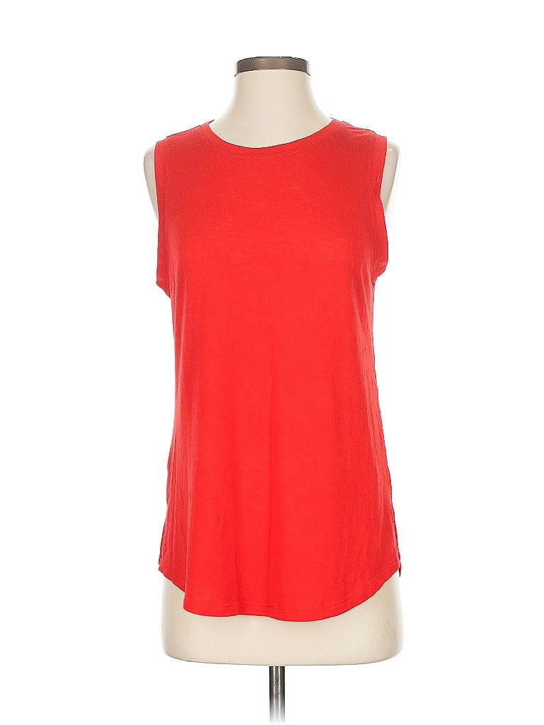 Pre-owned Athleta Sleeveless T-shirt In Red