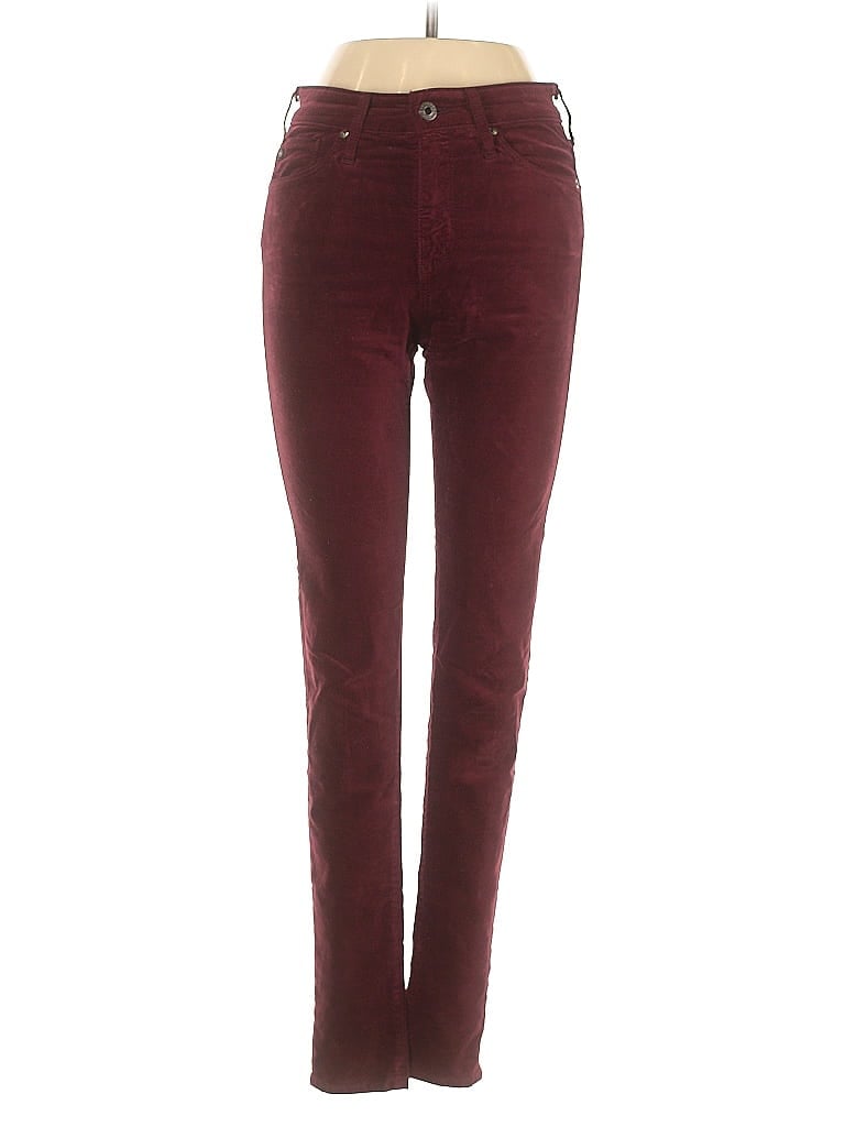 Pre-owned Adriano Goldschmied Casual Pants In Burgundy