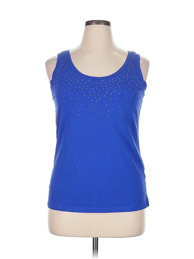 Pre-owned Dressbarn Tank Top In Blue
