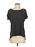 Calvin Klein 100% Polyester Gray Black Short Sleeve Top Size S - photo 1