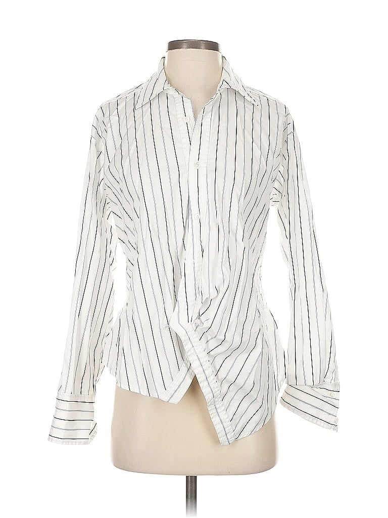 MADEWELL Pre-owned Long Sleeve Blouse In White