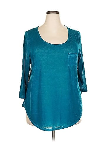 Lane Bryant 3/4 Sleeve T-Shirt (view 1)