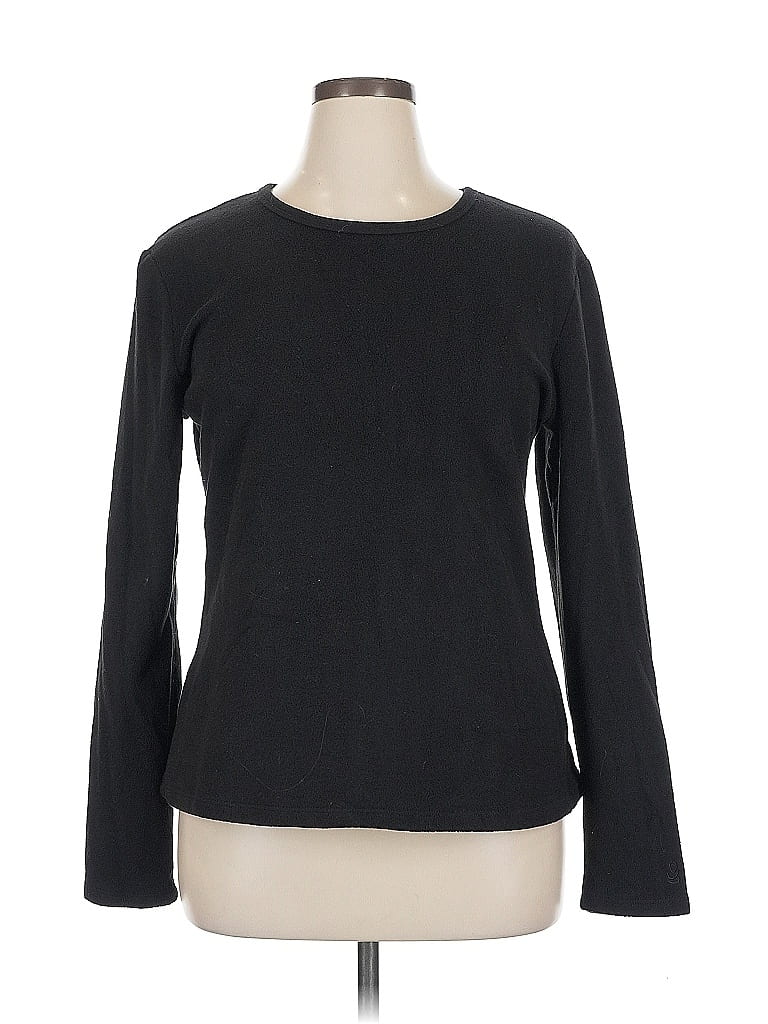 Cuddl Duds Black Pullover Sweater Size XL - photo 1