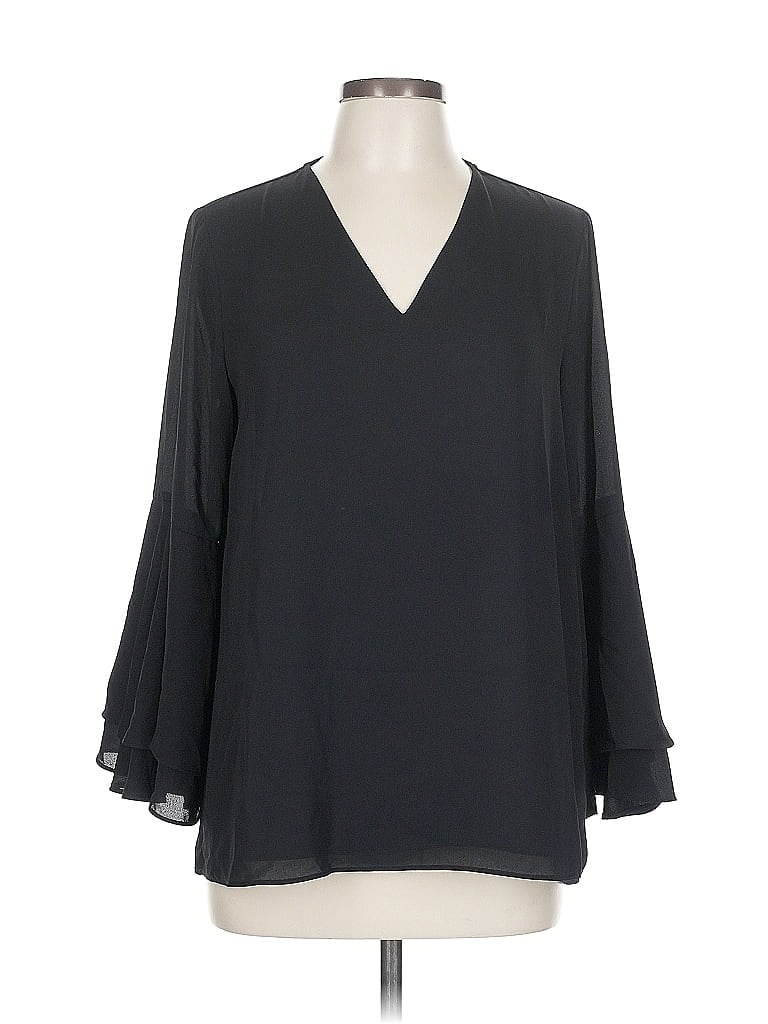 Click to view more detailed imagery on our partner's website Pre-owned Alfani 3/4 Sleeve Blouse In Black