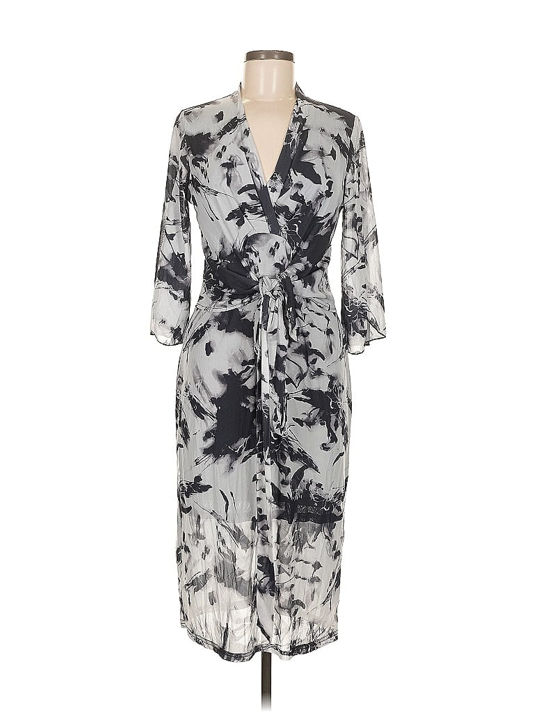 Pre-owned Assorted Brands Casual Dress In Gray