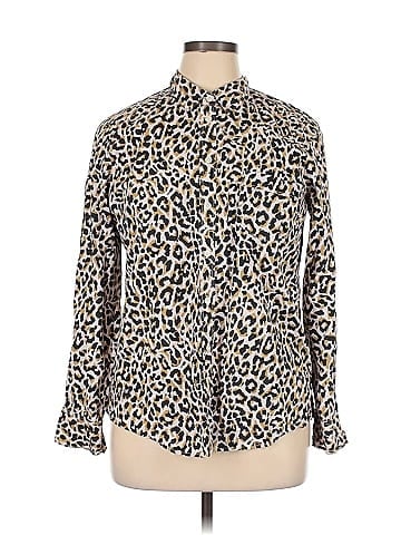 J.Crew Factory Store Long Sleeve Button-Down Shirt (view 1)