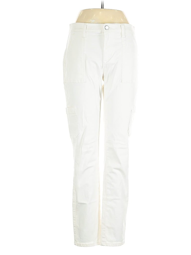 Pre-owned Banana Republic Cargo Pants In White