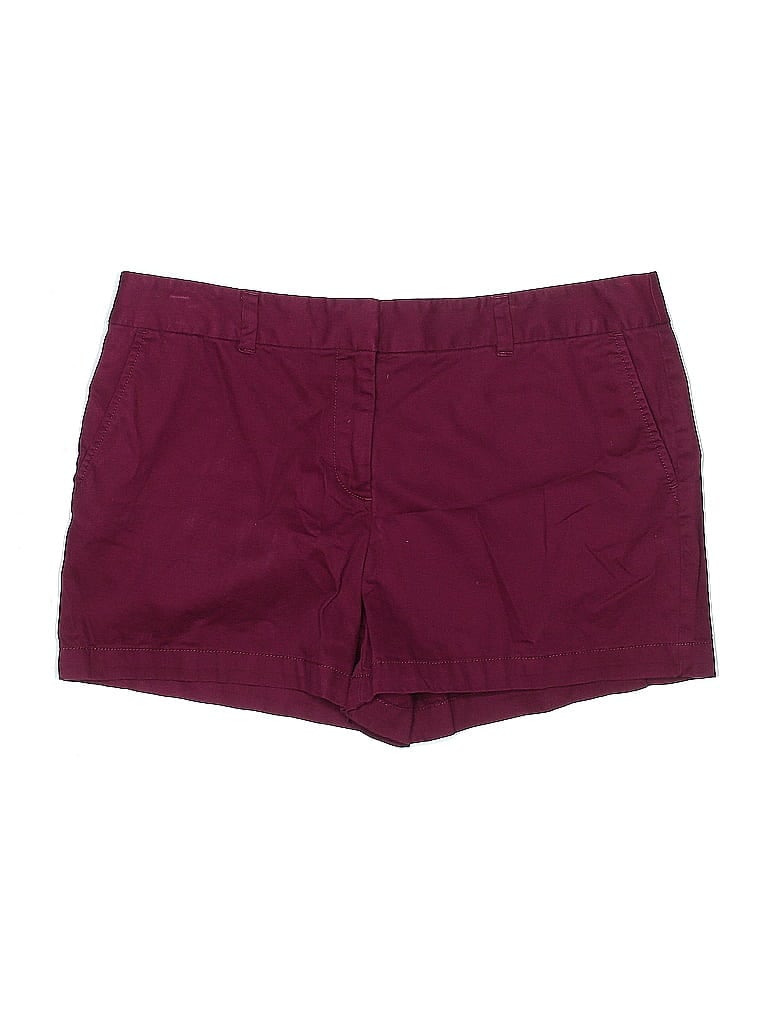 Pre-owned Ann Taylor Loft Outlet Shorts In Burgundy