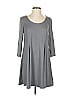 As U Wish Solid Gray Casual Dress Size S - photo 1