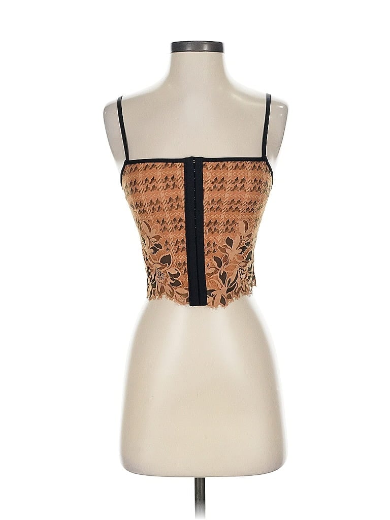 Pre-owned Aerie Tube Top Brown Strapless Neckline Tops