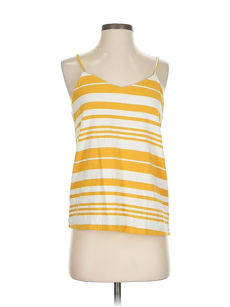 Pre-owned Universal Thread Tank Top Yellow Strapless Neckline Tops