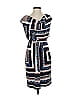 Evan Picone Graphic Blue Cocktail Dress Size 4 - photo 1