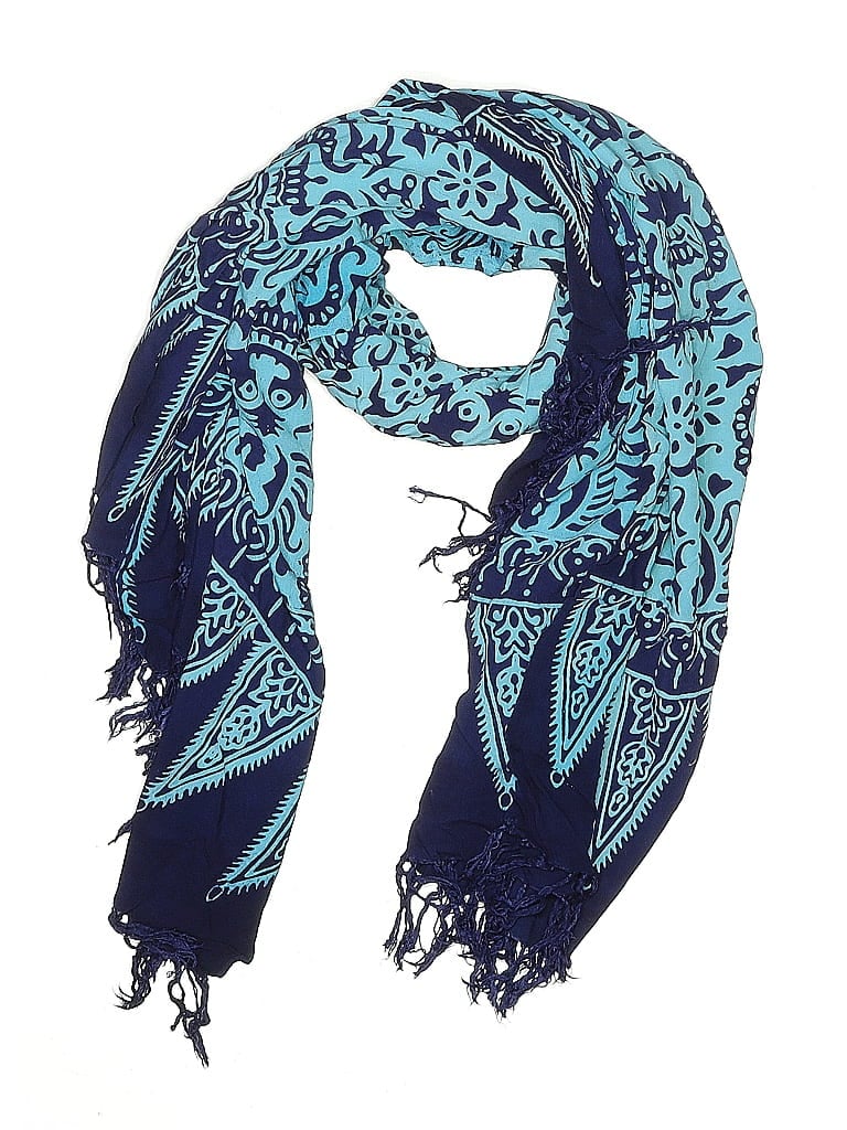 Pre-owned Unbranded Scarf In Blue