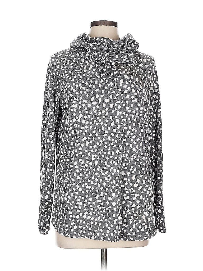 Pink Clover Silver Gray Pullover Hoodie Size L - photo 1