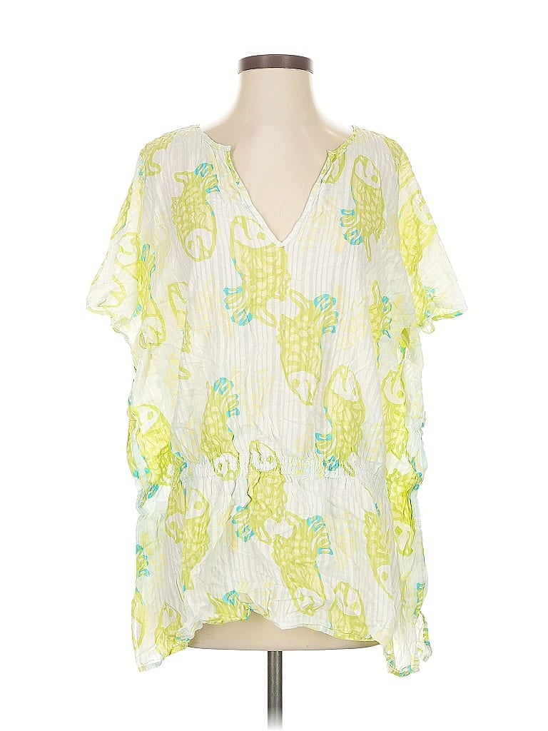 LILLY PULITZER Pre-owned Short Sleeve Blouse In Yellow