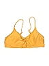 H&M Solid Yellow Swimsuit Top Size 8 - photo 1
