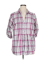 Sonoma Life + Style 3/4 Sleeve Button Down Shirt