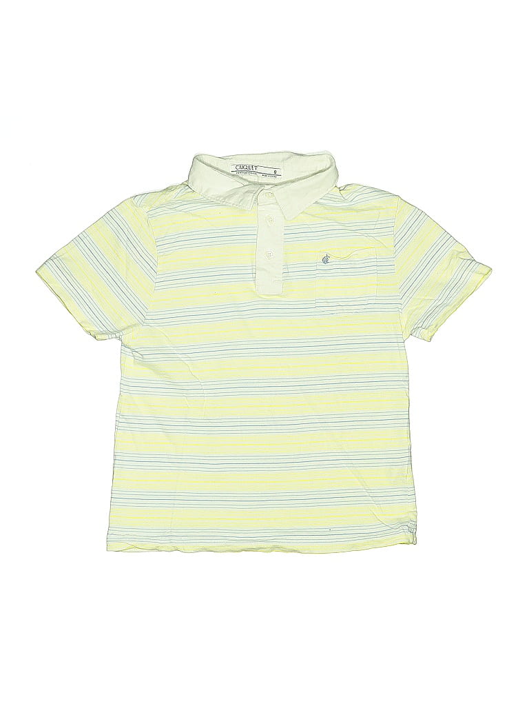 Pre-owned Assorted Brands Kids' Short Sleeve Polo Shirt In Yellow