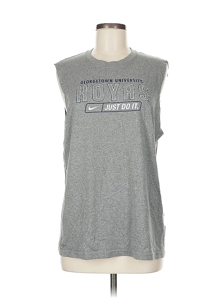 Pre-owned Nike Sleeveless T-shirt In Gray