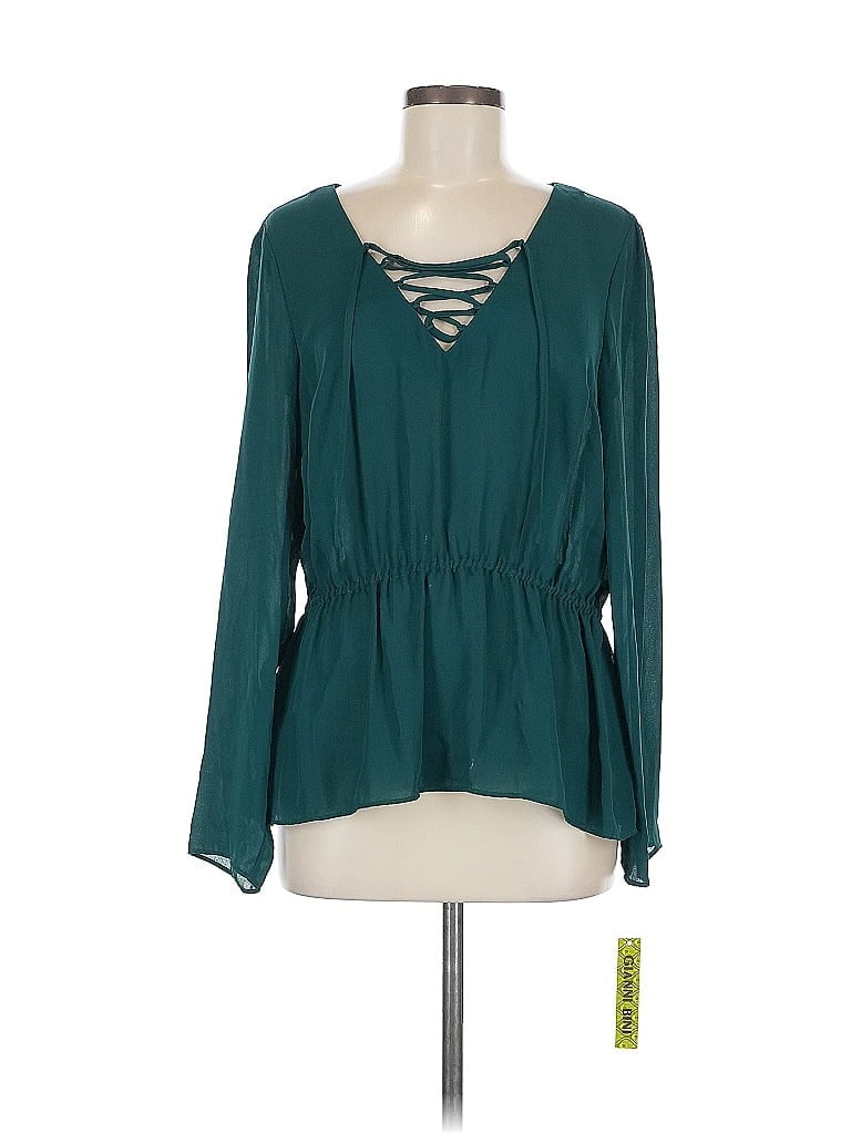GIANNI BINI Pre-owned Long Sleeve Blouse In Green
