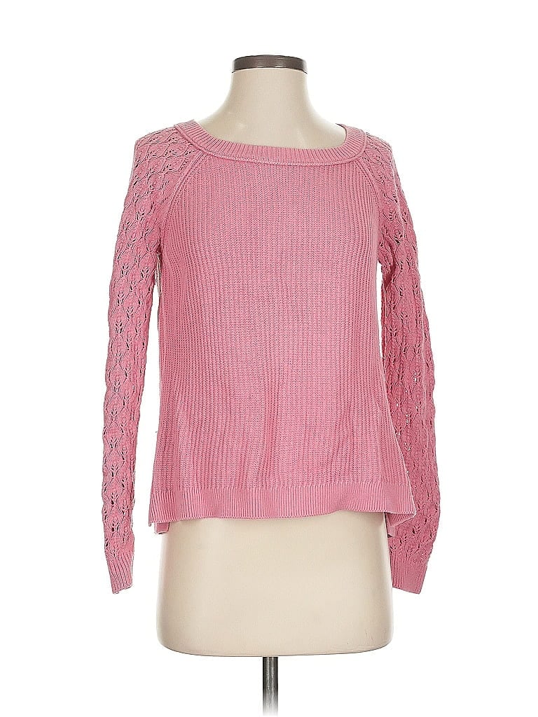 Pre-owned Ann Taylor Loft Pullover Sweater In Pink