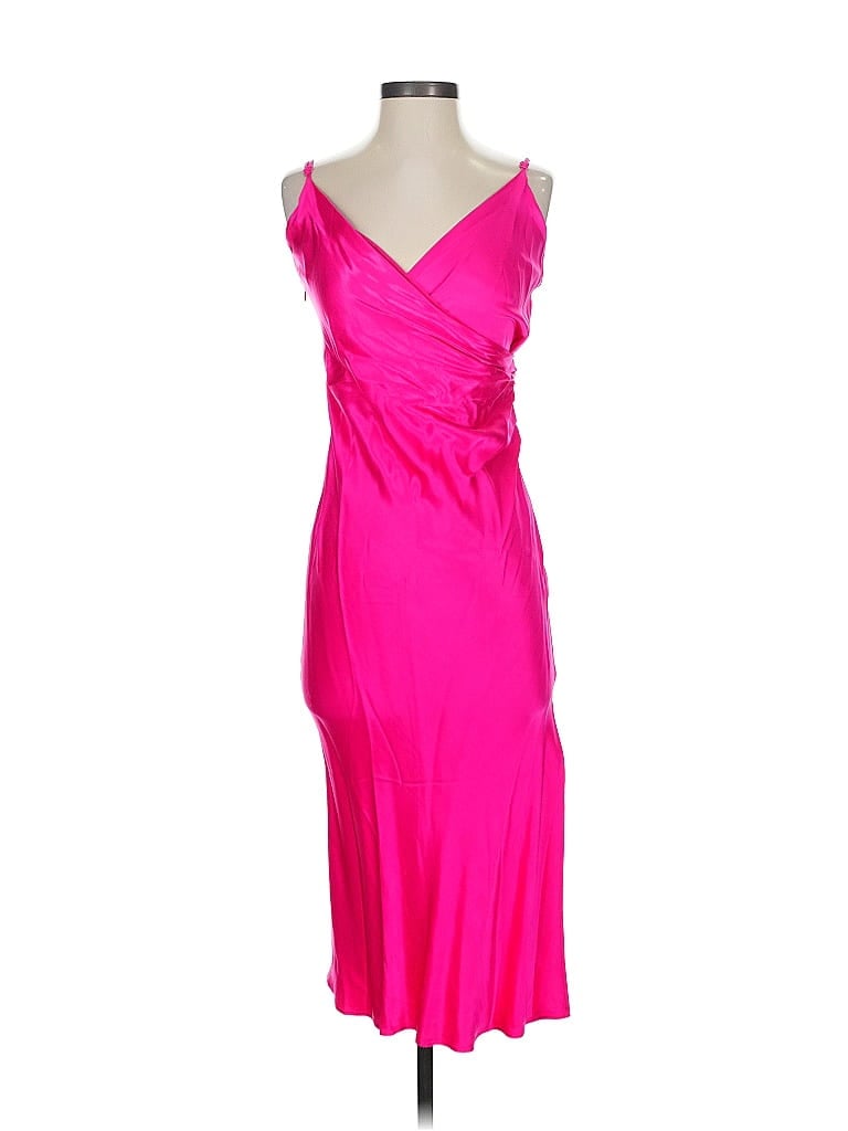 Zara 100% Viscose Pink Cocktail Dress Size S - photo 1