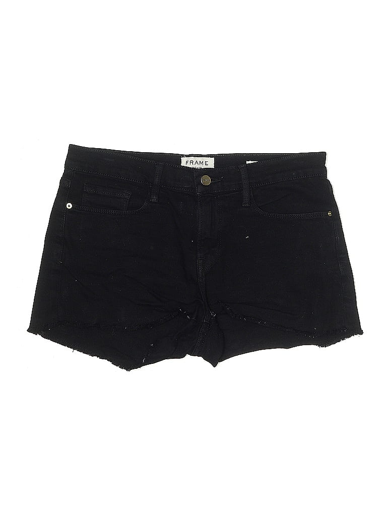Pre-owned Frame Denim Shorts In Black