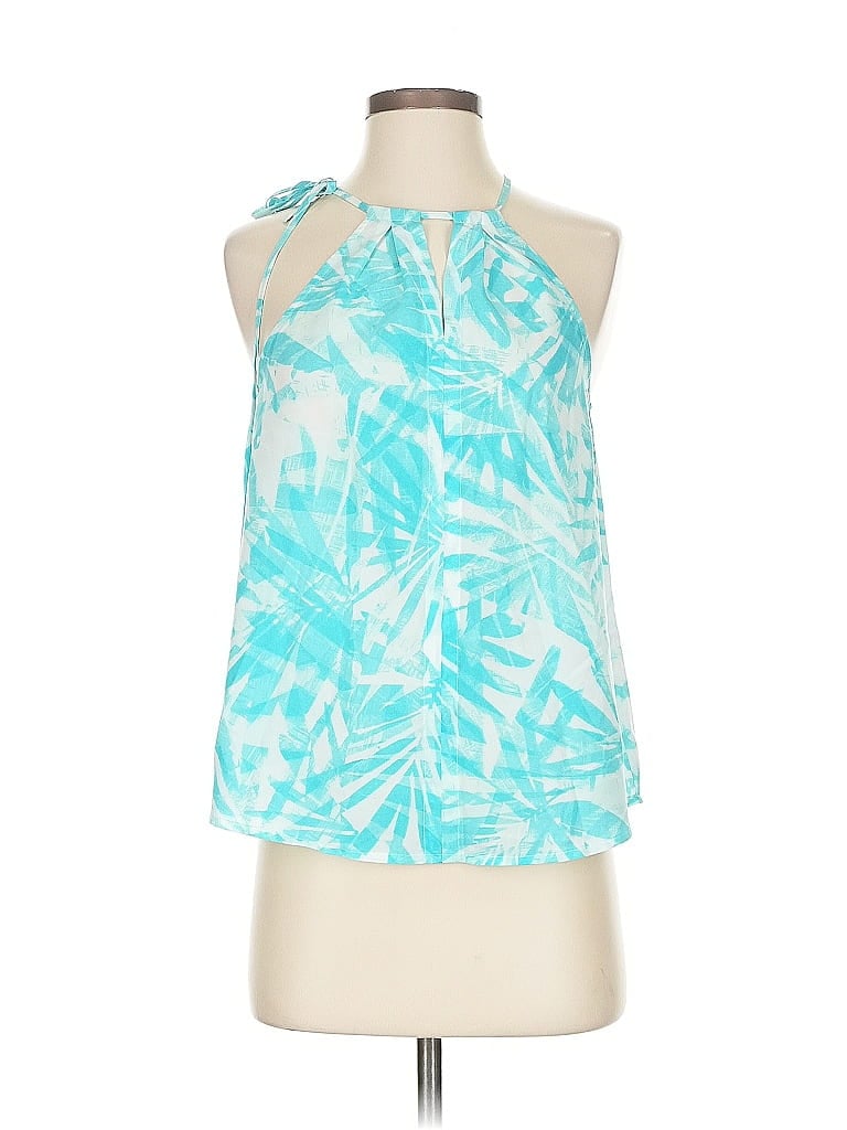 Pre-owned Banana Republic Factory Store Sleeveless Blouse In Blue