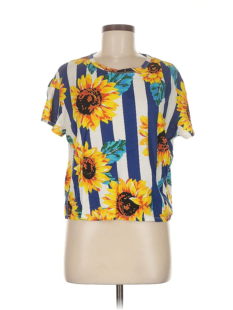 Pre-owned Trafaluc By Zara Short Sleeve T-shirt In Yellow