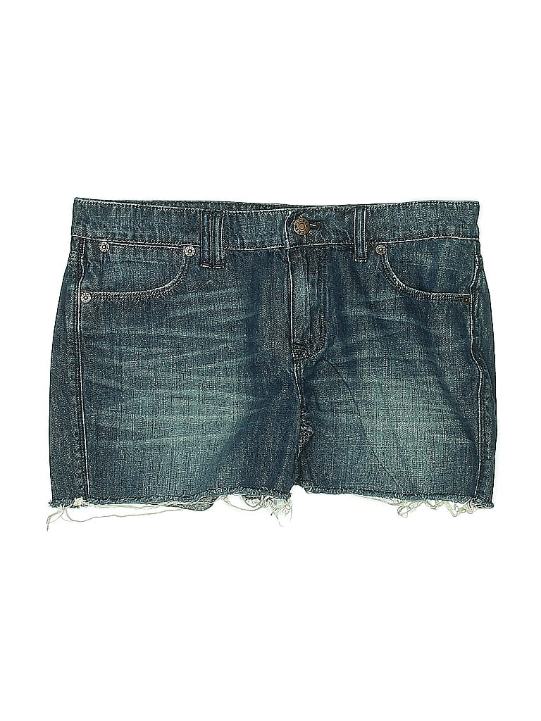 Pre-owned J.crew Factory Store Denim Shorts In Blue