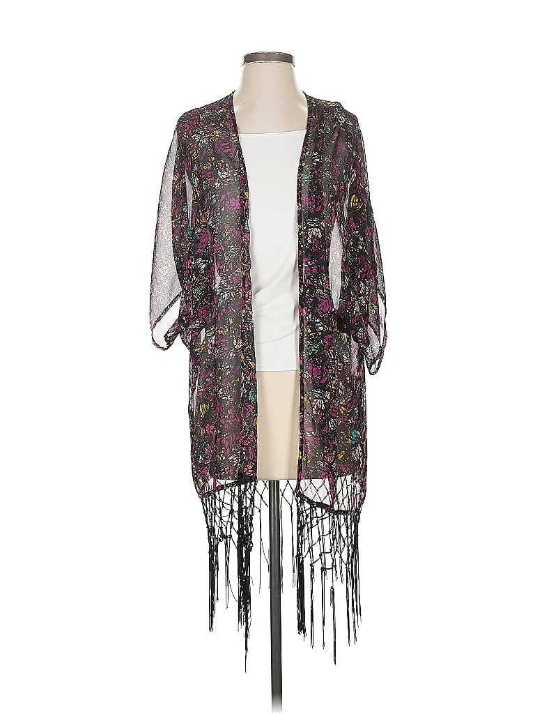 Pre-owned Wayf Kimono In Purple