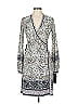 Hale Bob Animal Print Silver Cocktail Dress Size L - photo 1
