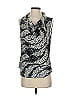 Kohl's 100% Polyester Silver Black Sleeveless Blouse Size XS - photo 1