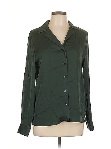 Quince Long Sleeve Silk Top (view 1)