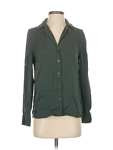 Quince Long Sleeve Silk Top (view 1)