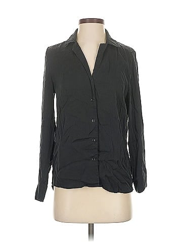 Quince Long Sleeve Silk Top (view 1)